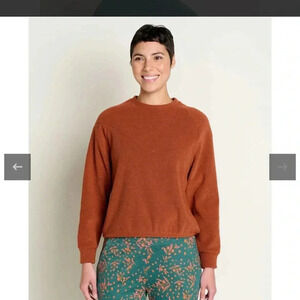 Toad&Co Women's Warm Cinnamon Crew Neck Sweater